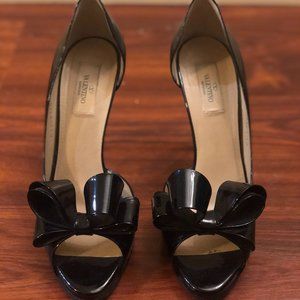 Valentino d'Orsay Bow Pumps Size 10